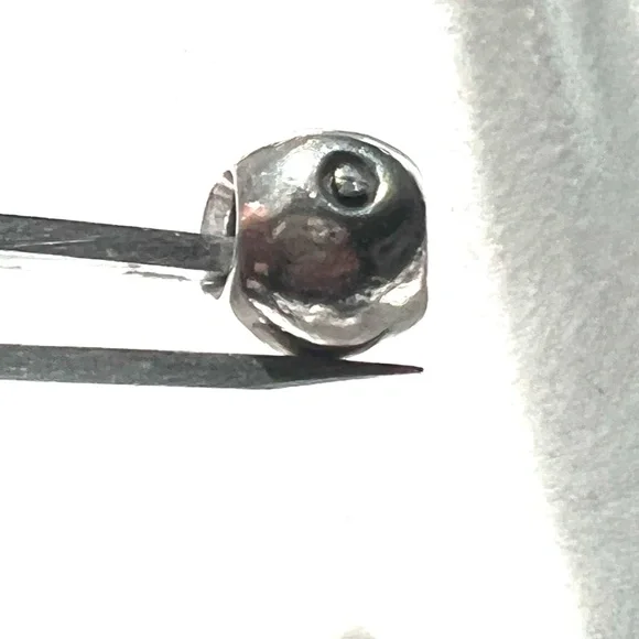 Authentic Pandora 14kt Gold 925 ALE Silver Apple Charm 791026 - Picture 4 of 5